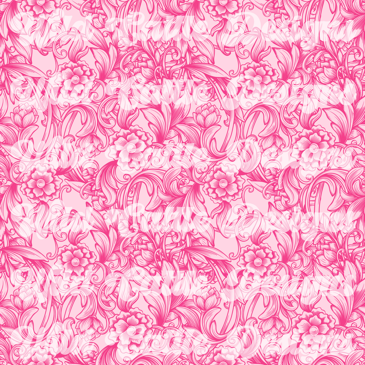 Pink Tooled Leather Seamless