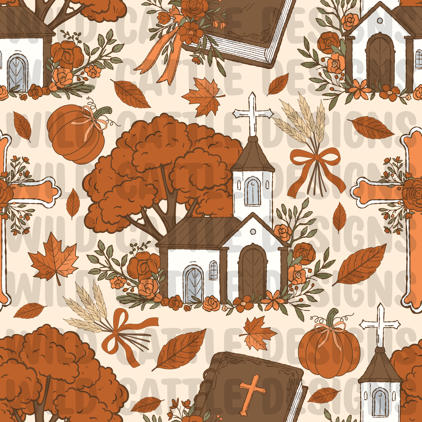 Autumn faith seamless