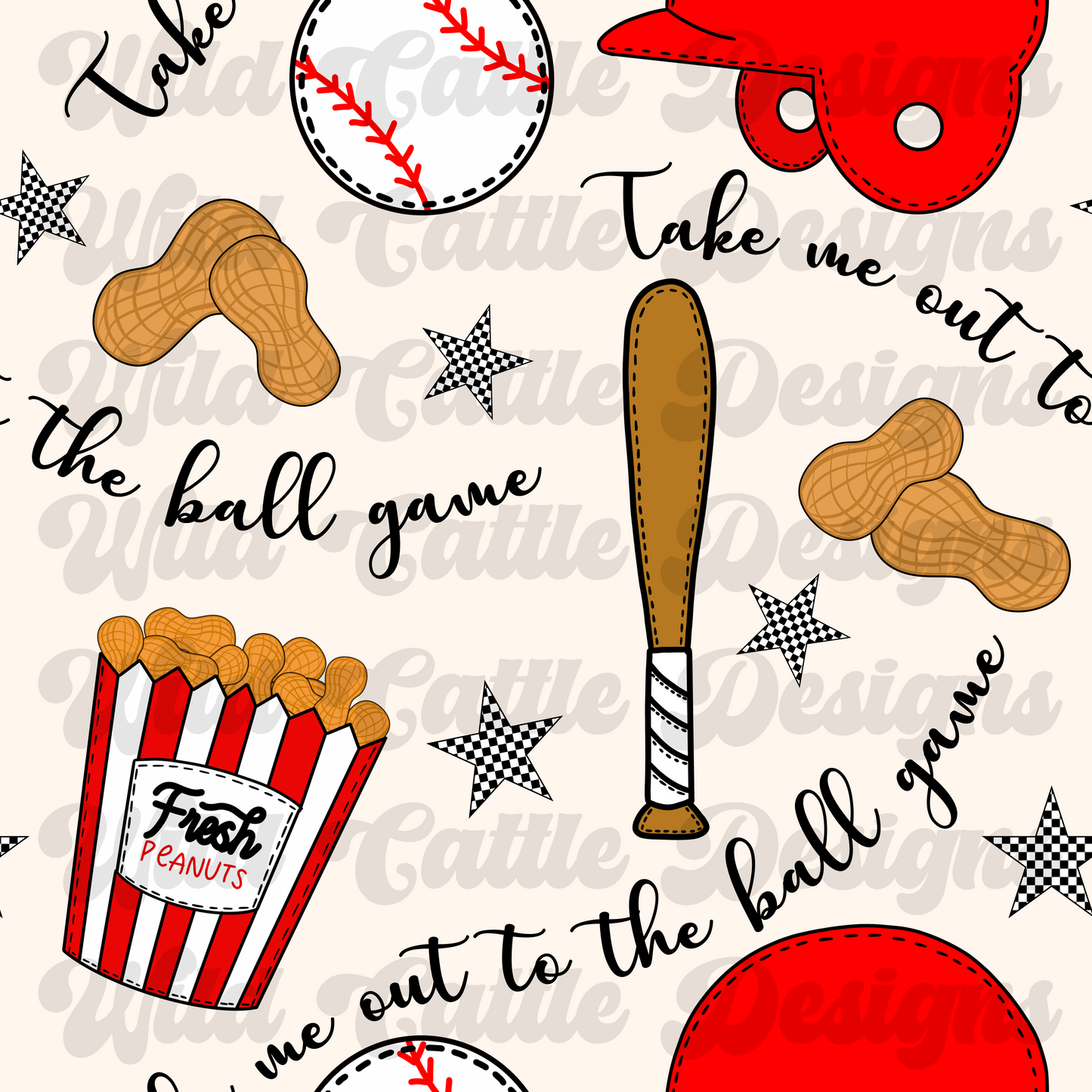 baseball game boy seamless