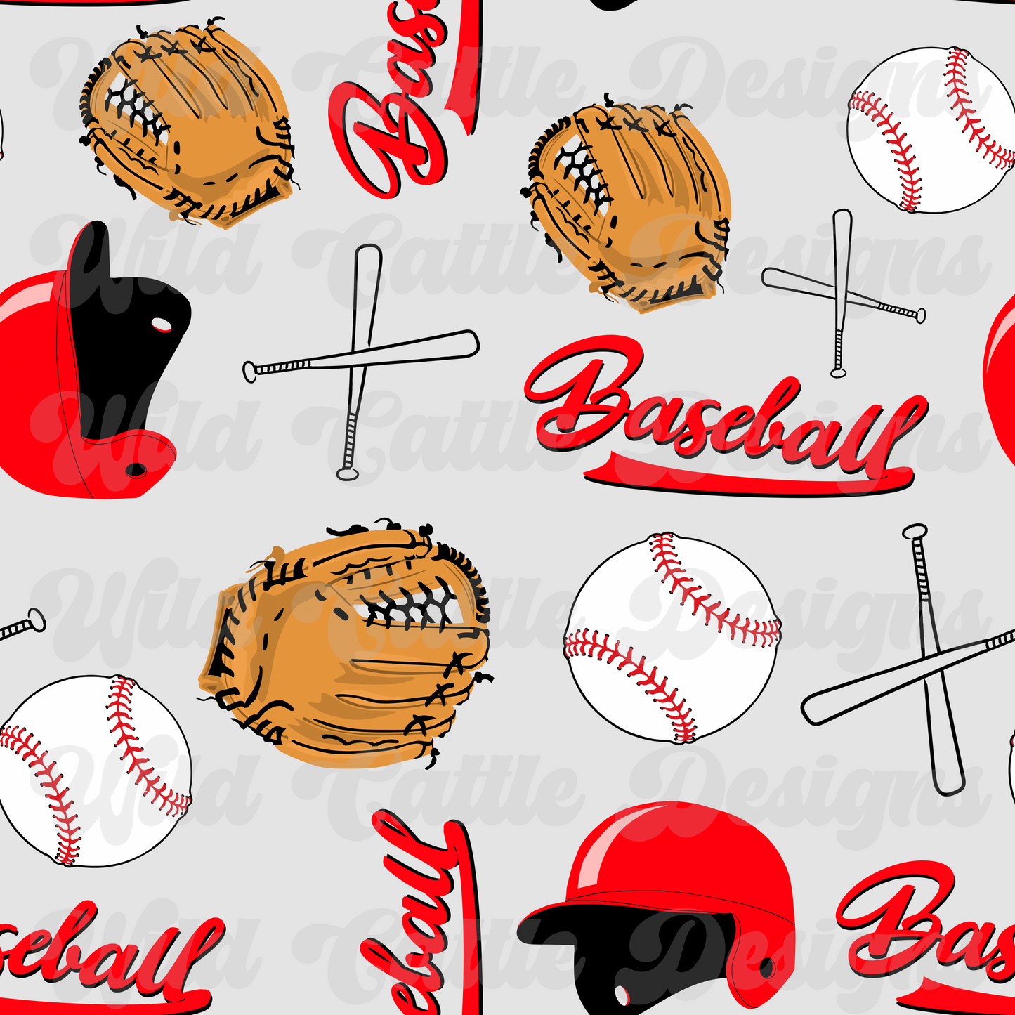 Boy Baseball Seamless