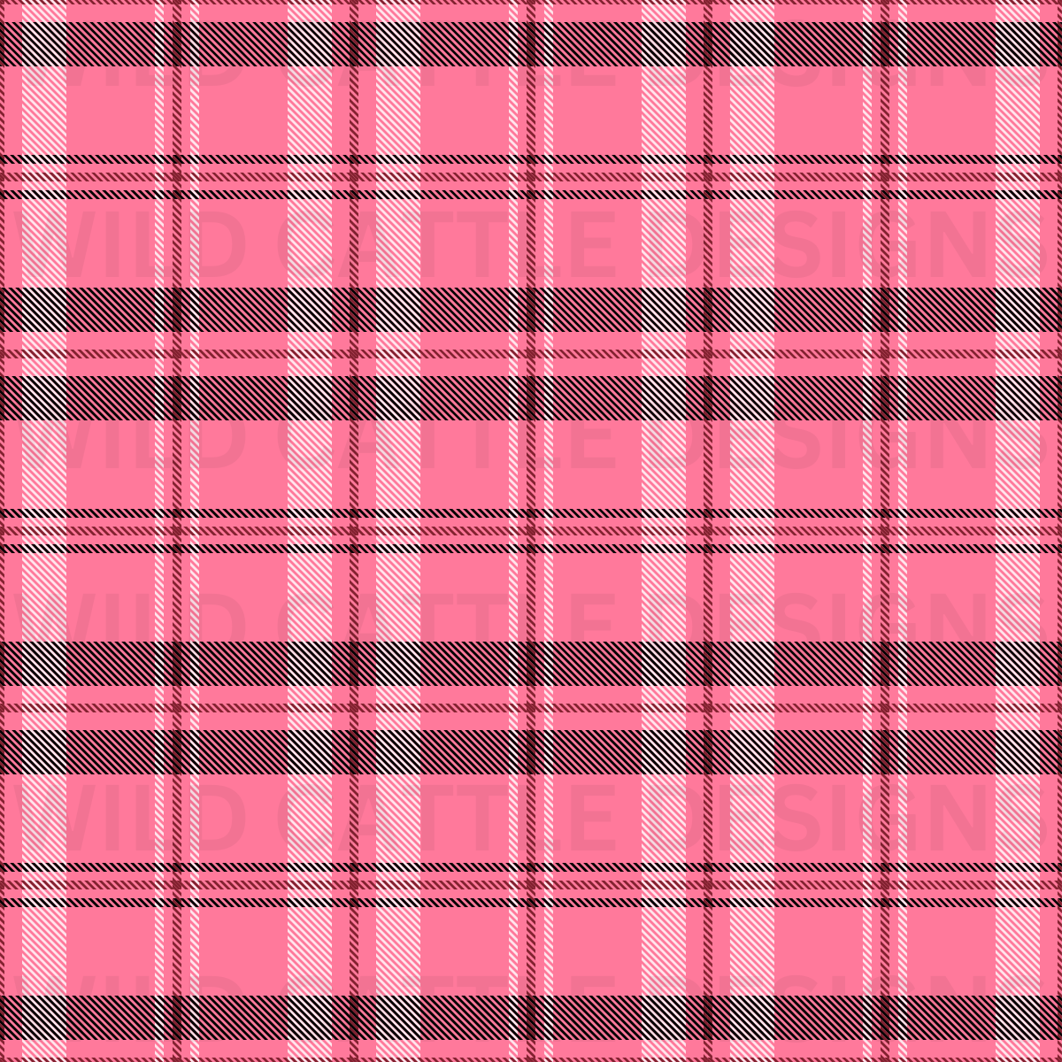 Pink Pumpkin Patch Plaid Seamless