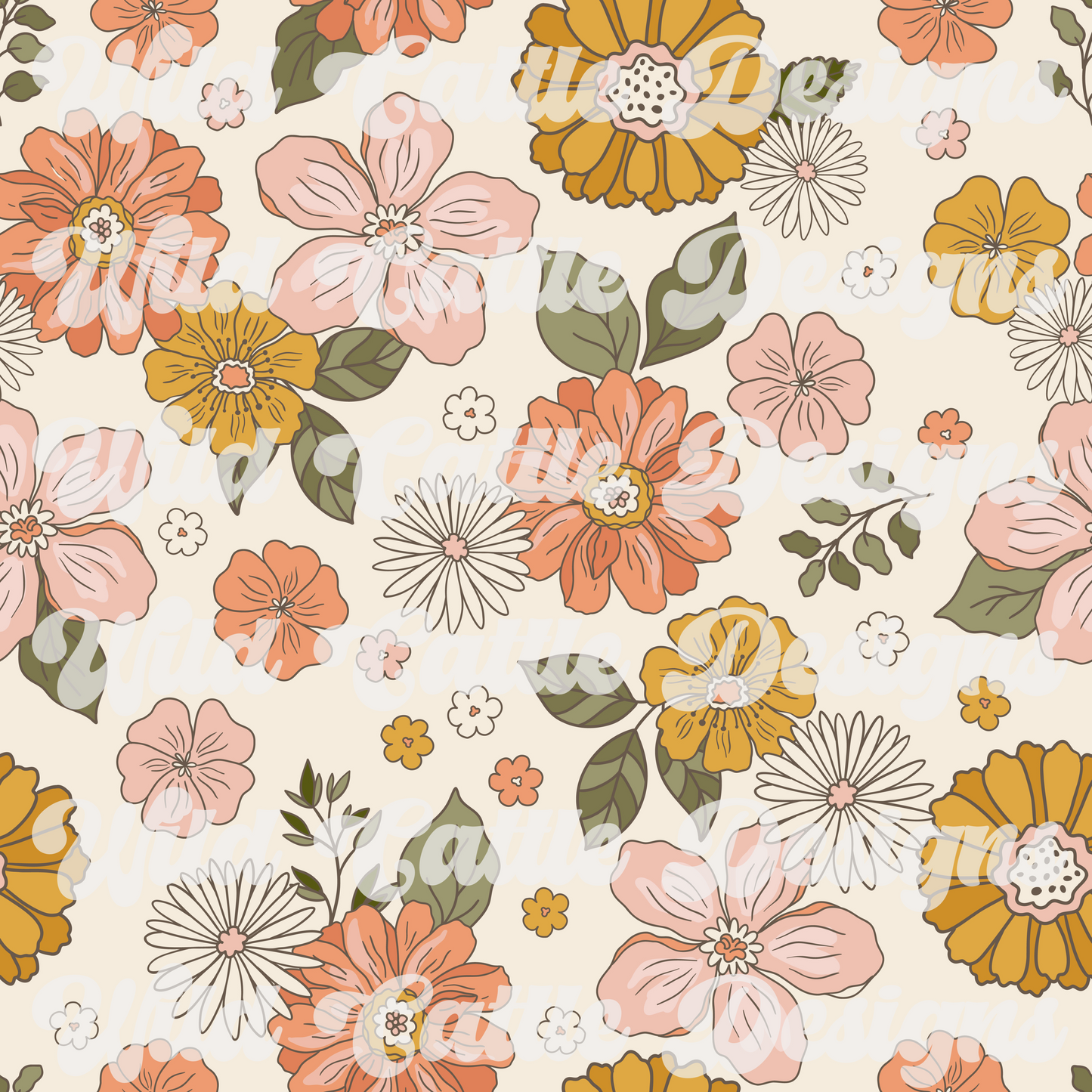 Boho Floral Coord Seamless