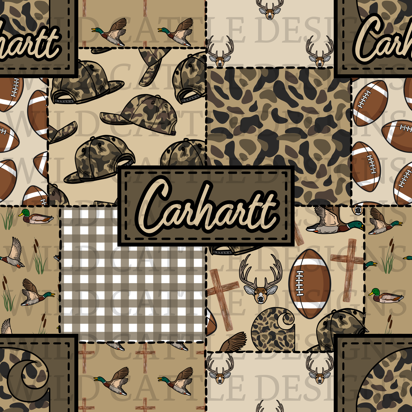 Boy things patchwork