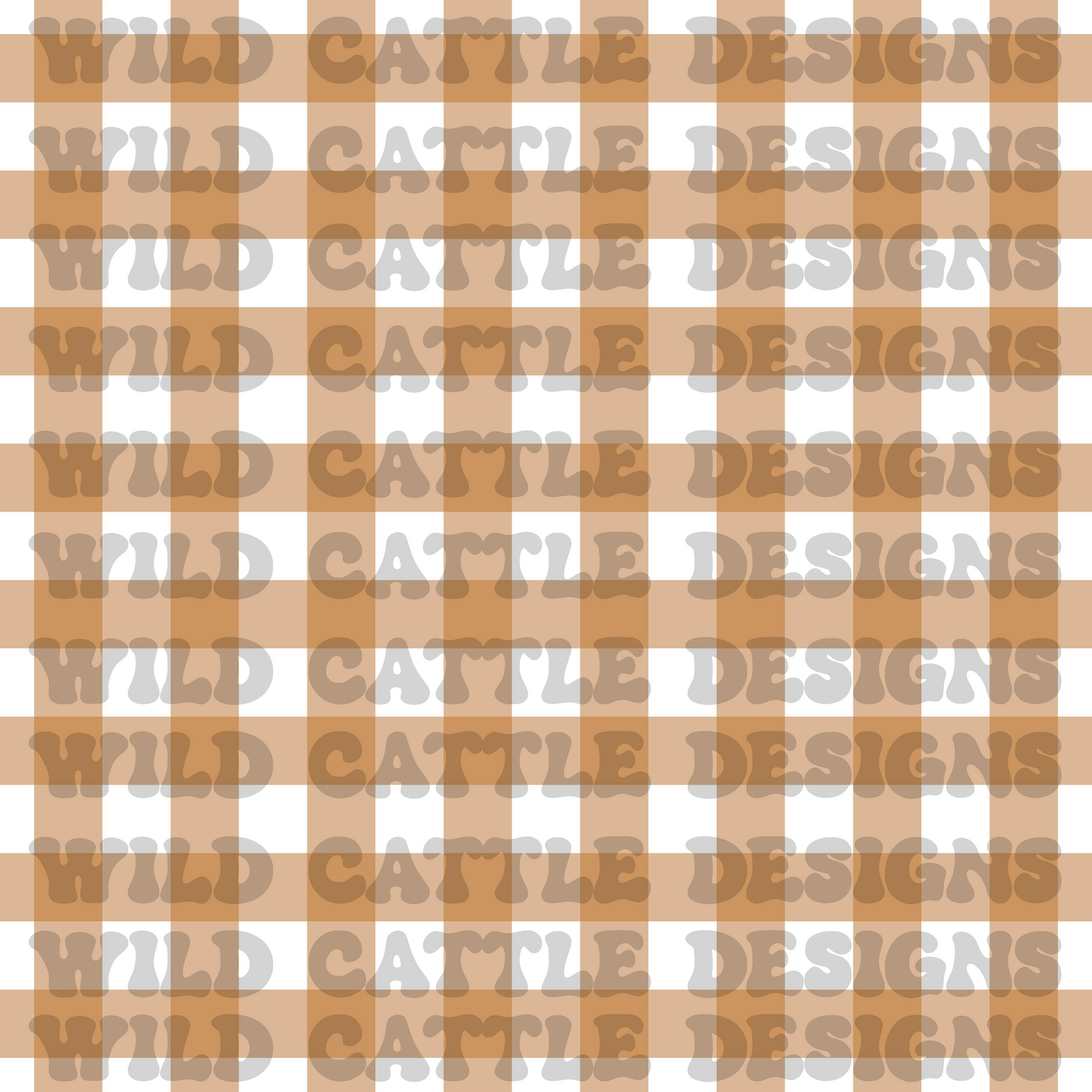 Brown gingerbread plaid