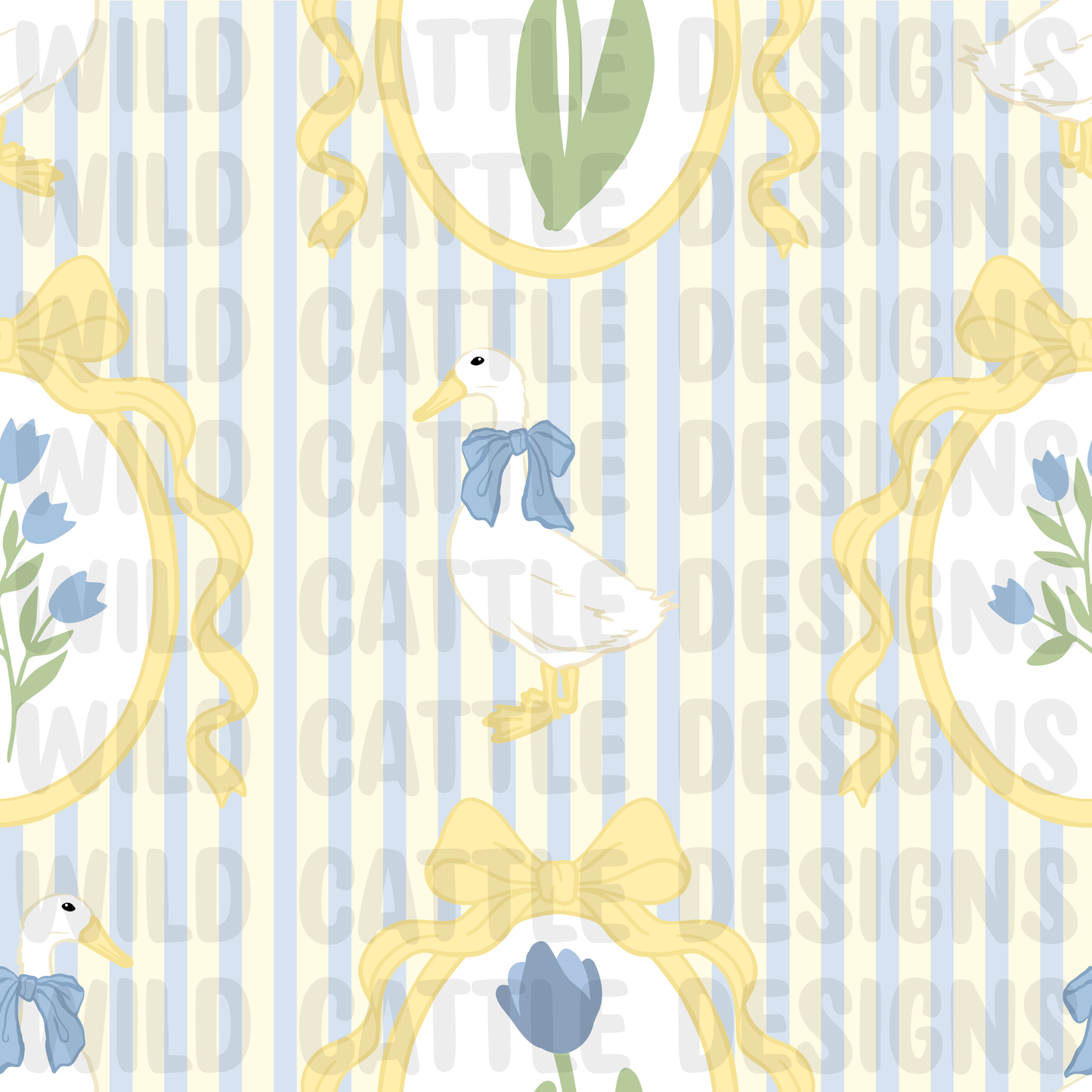 Buttercream duck frames seamless
