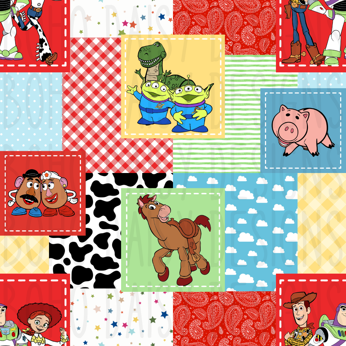 Toy Patchwork Seamless