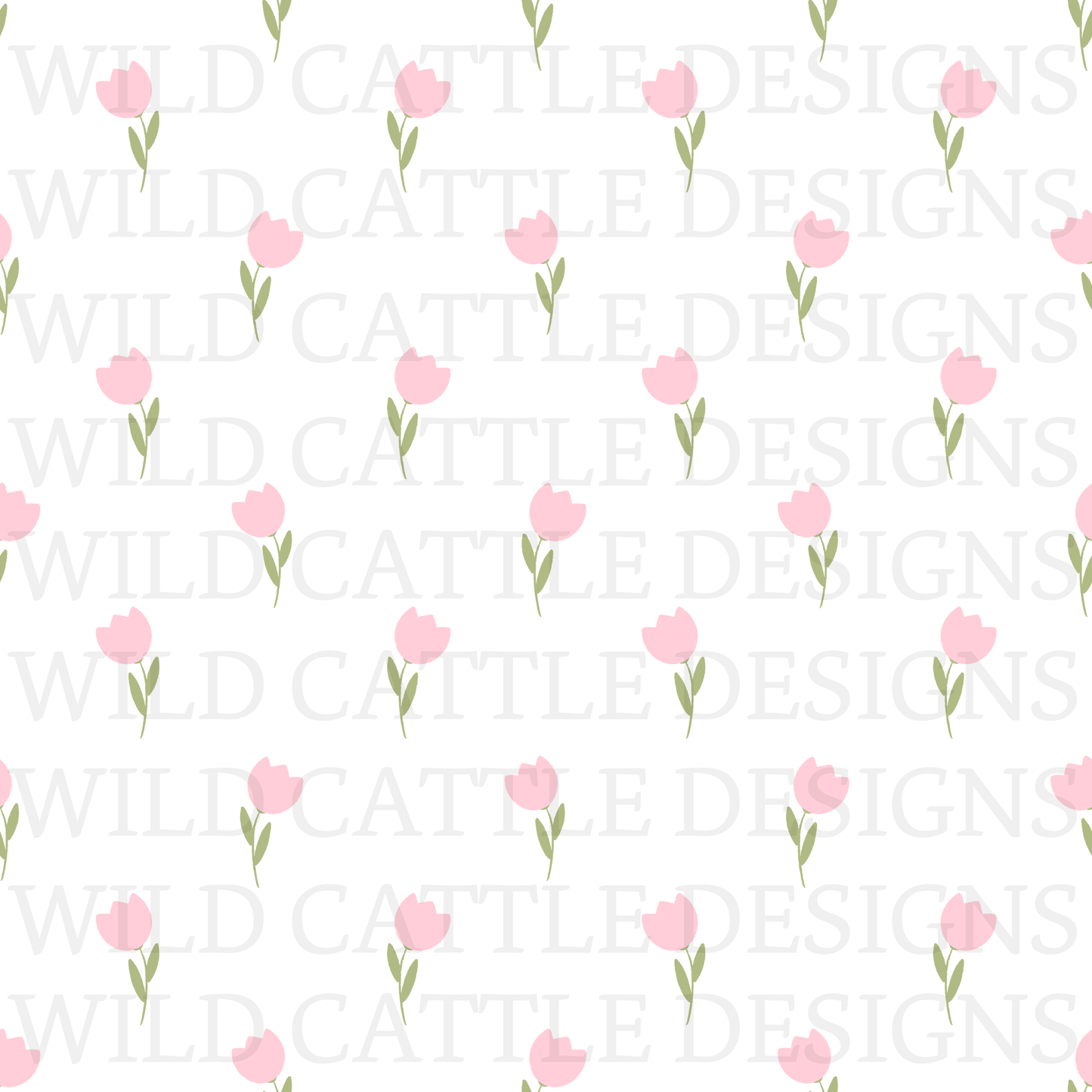 Cabbage babydoll floral seamless