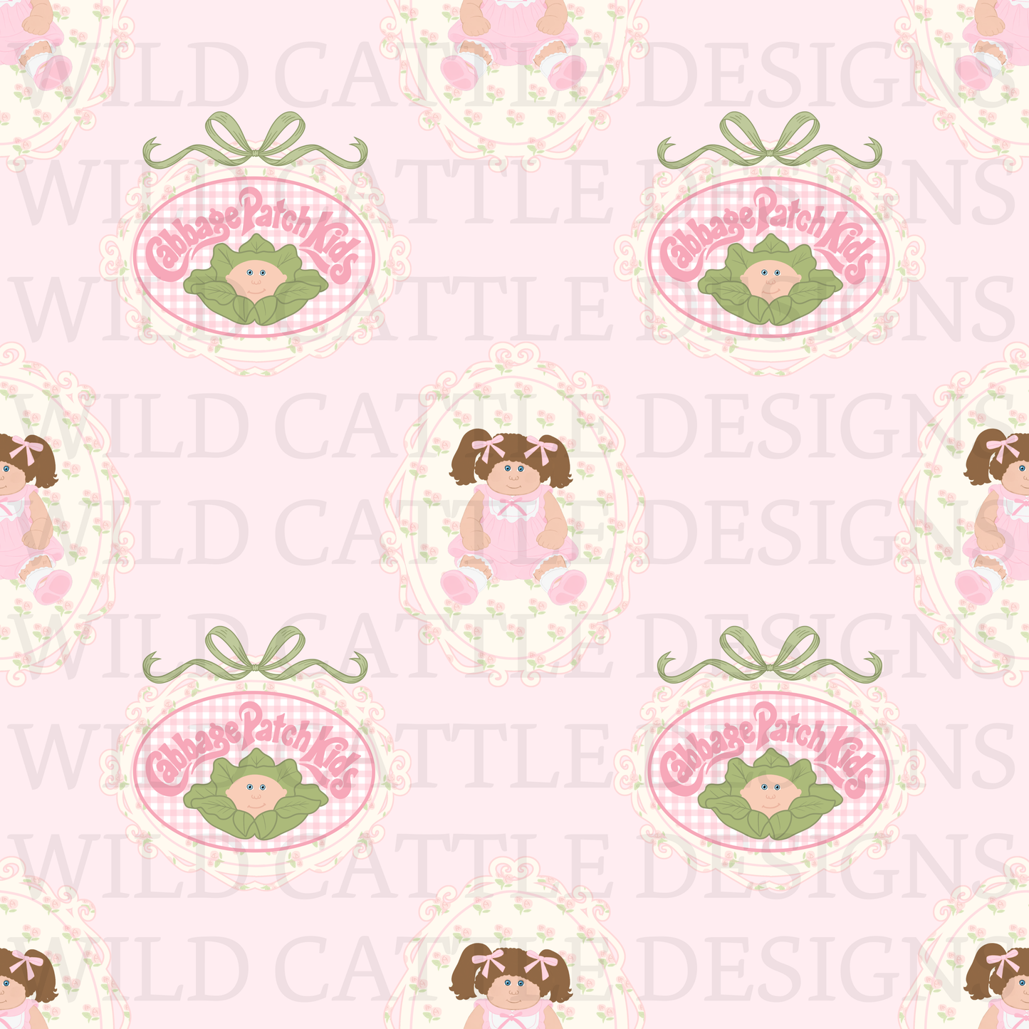 Cabbage babydoll seamless