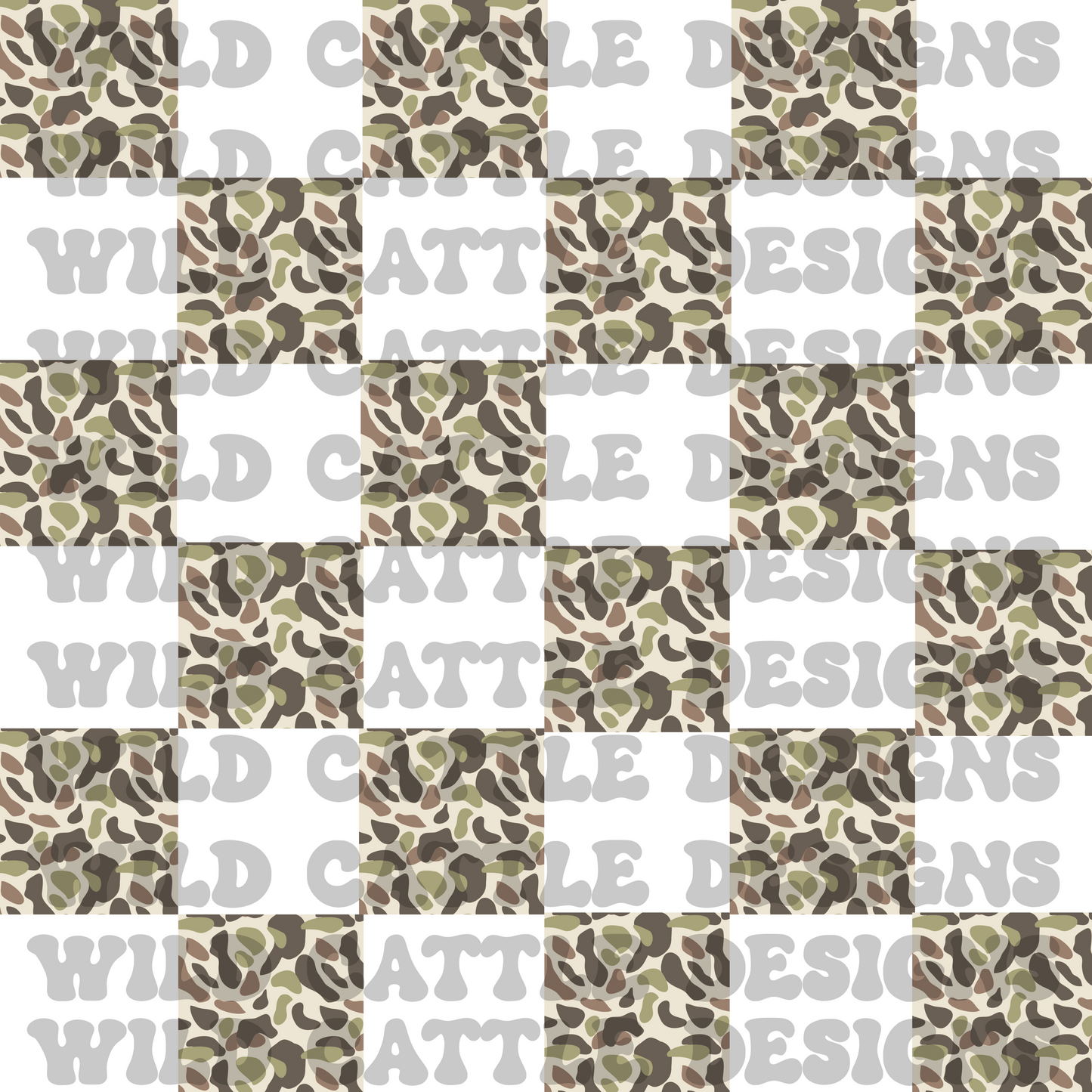 Camo checker seamless