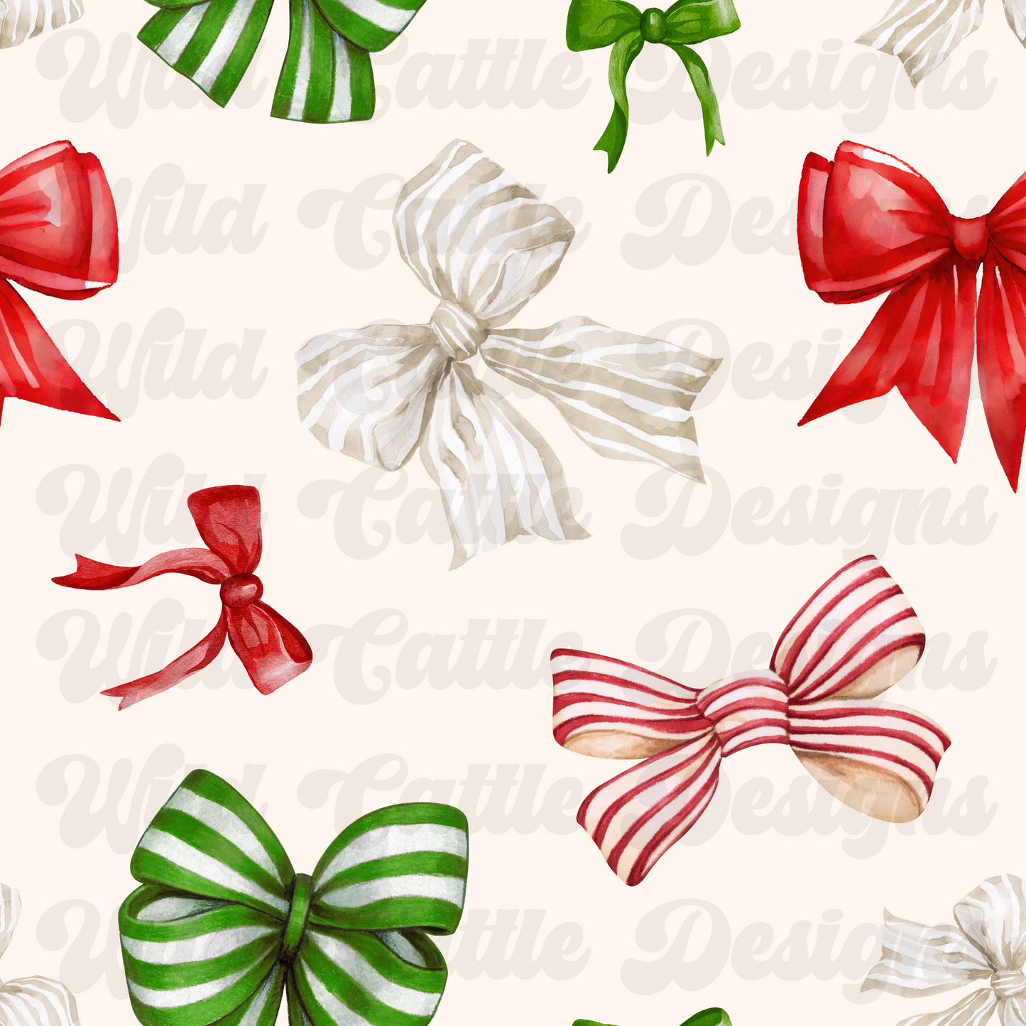 christmas bow seamless