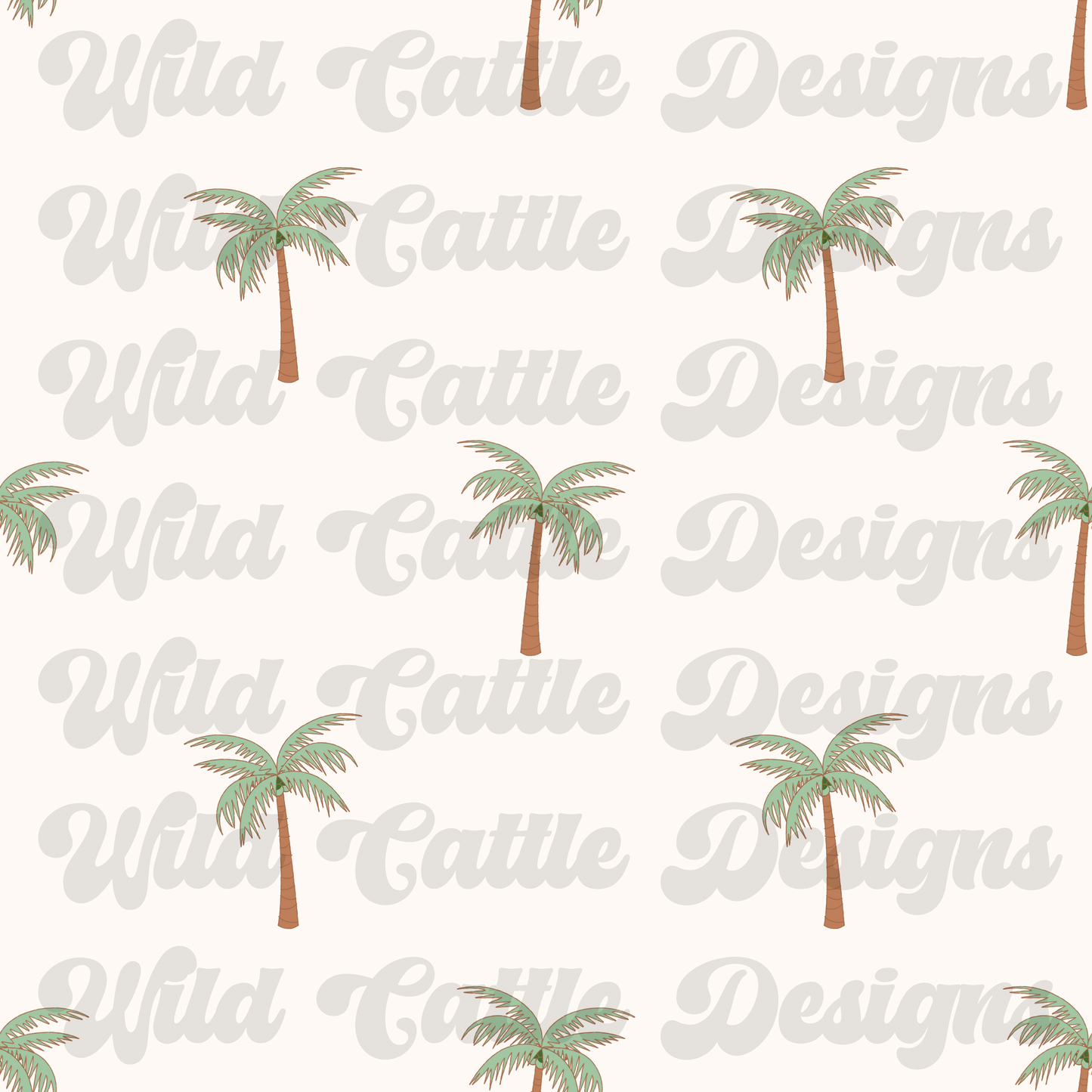 Coastal Cowboy Palm tree seamless
