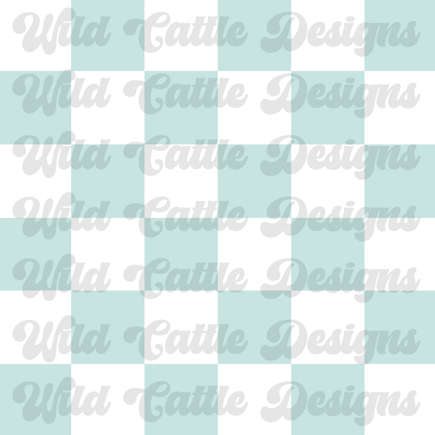 Coastal muted blue checks seamless