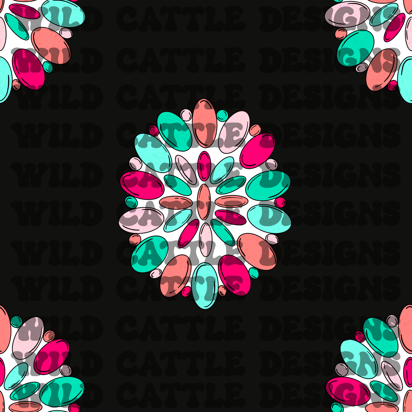Colorful concho seamless