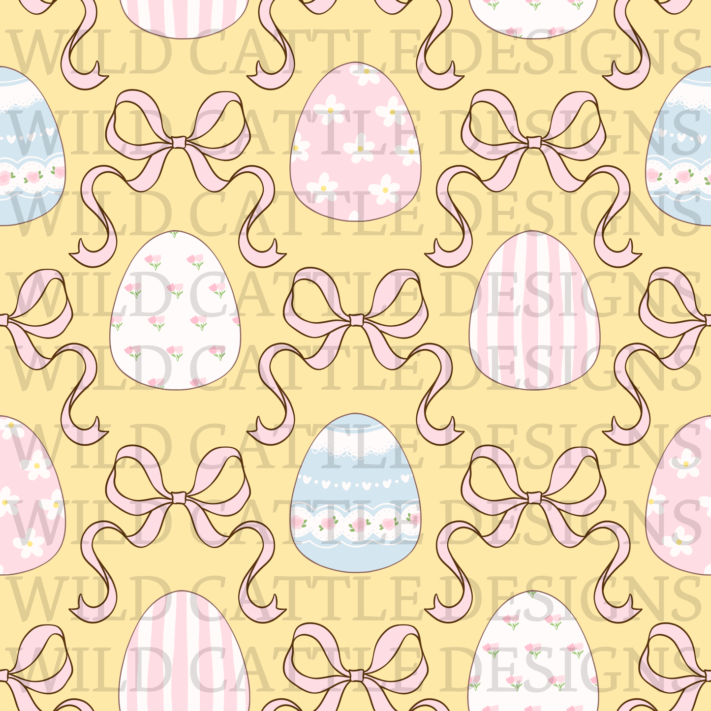 Coquette eggs seamless