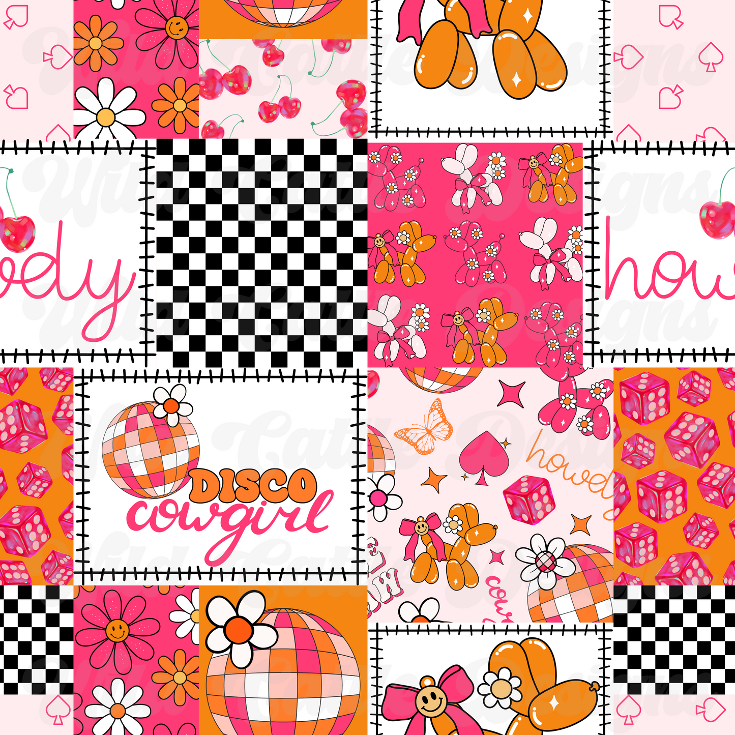 Disco Cowgirl Patchwork