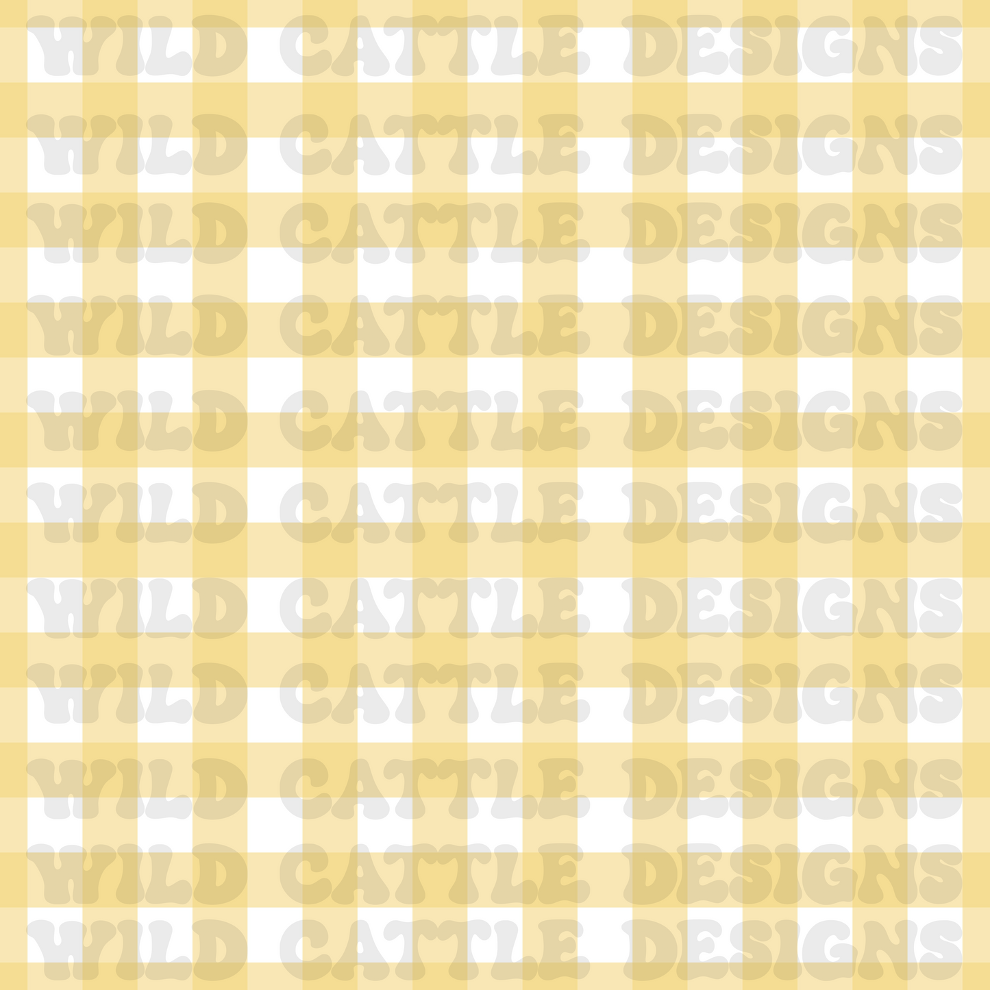 Fairy yellow plaid seamless