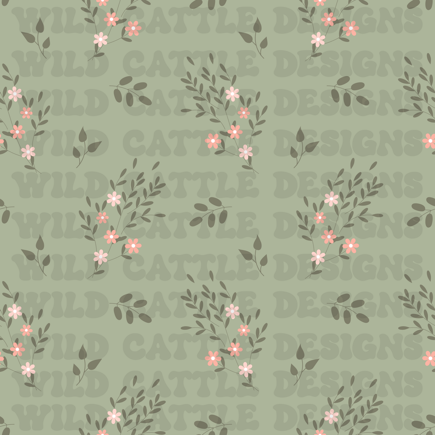 Fancy goose floral seamless