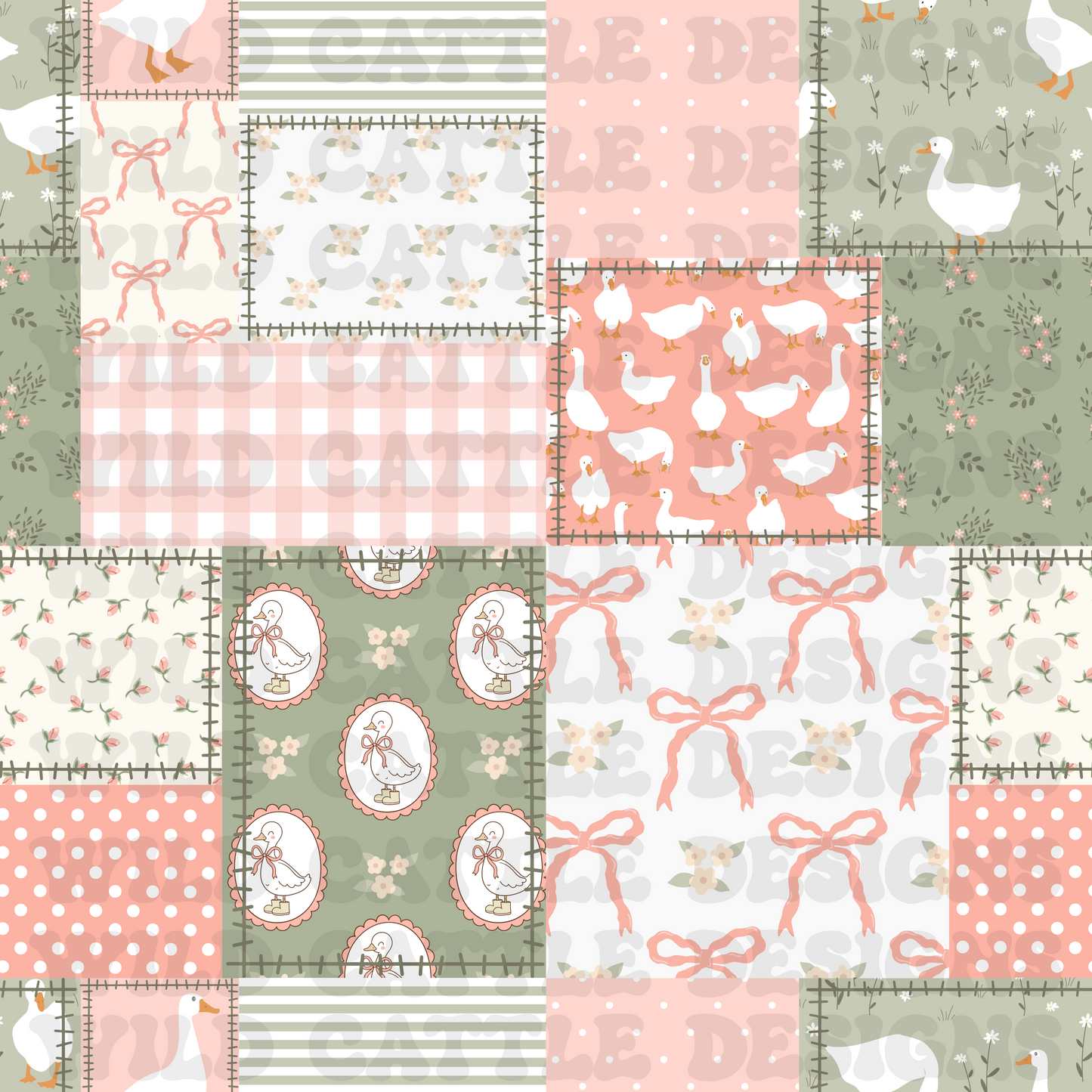 Fancy goose patchwork