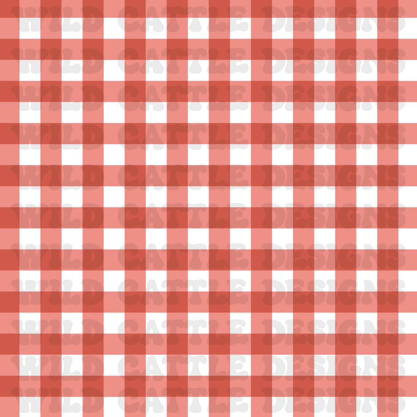 Fishing car heart red plaid seamless