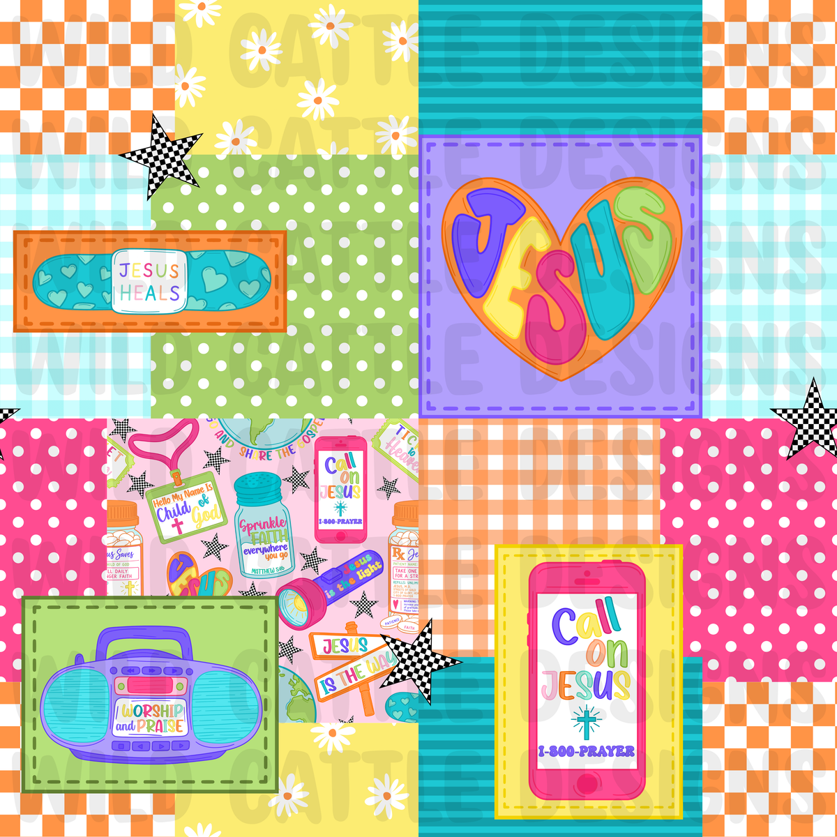 Fun child of god patchwork
