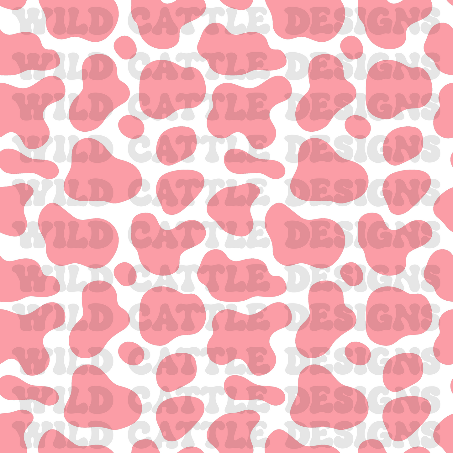 Girly barnyard cowprint seamless