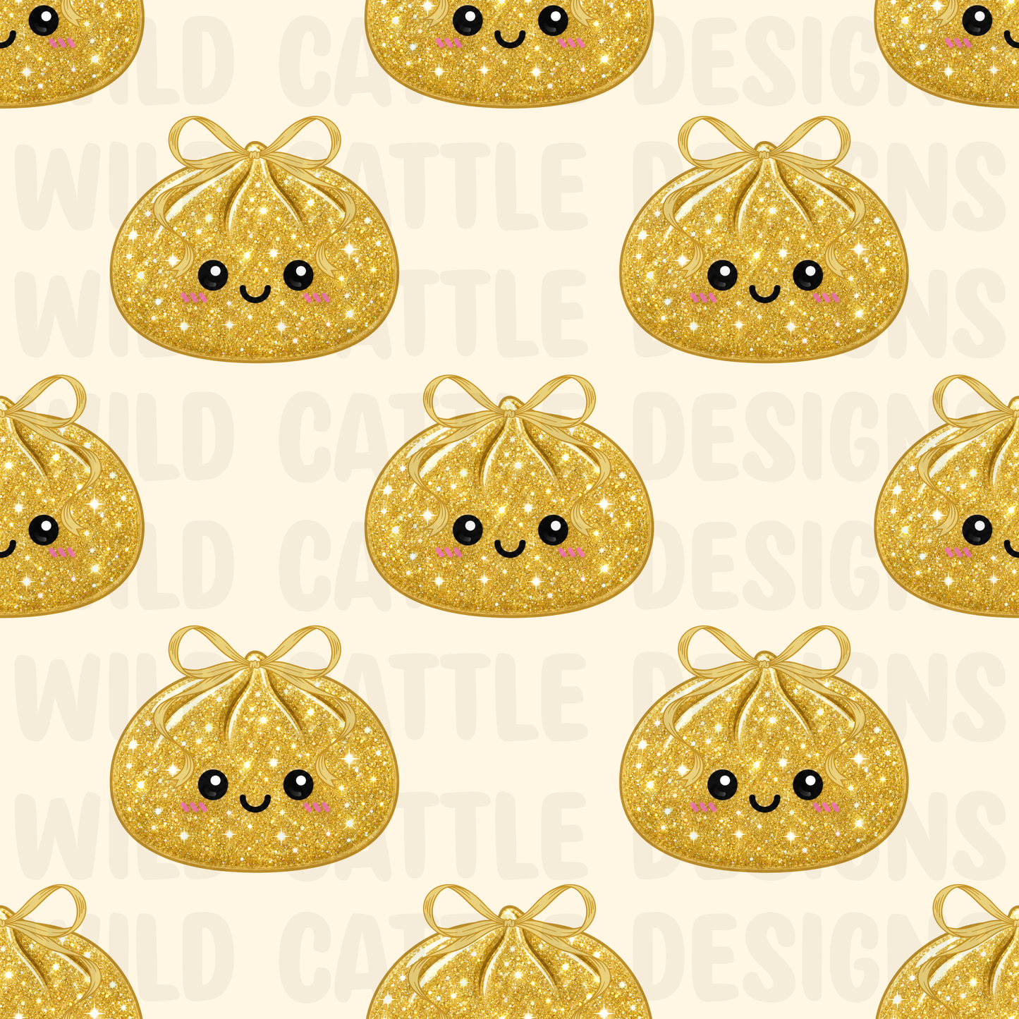 Gold glitter squish