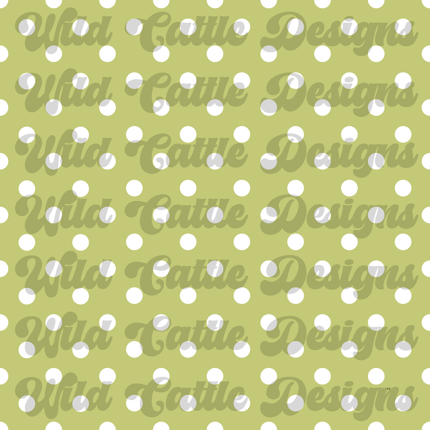 Graves into garden green dot seamless