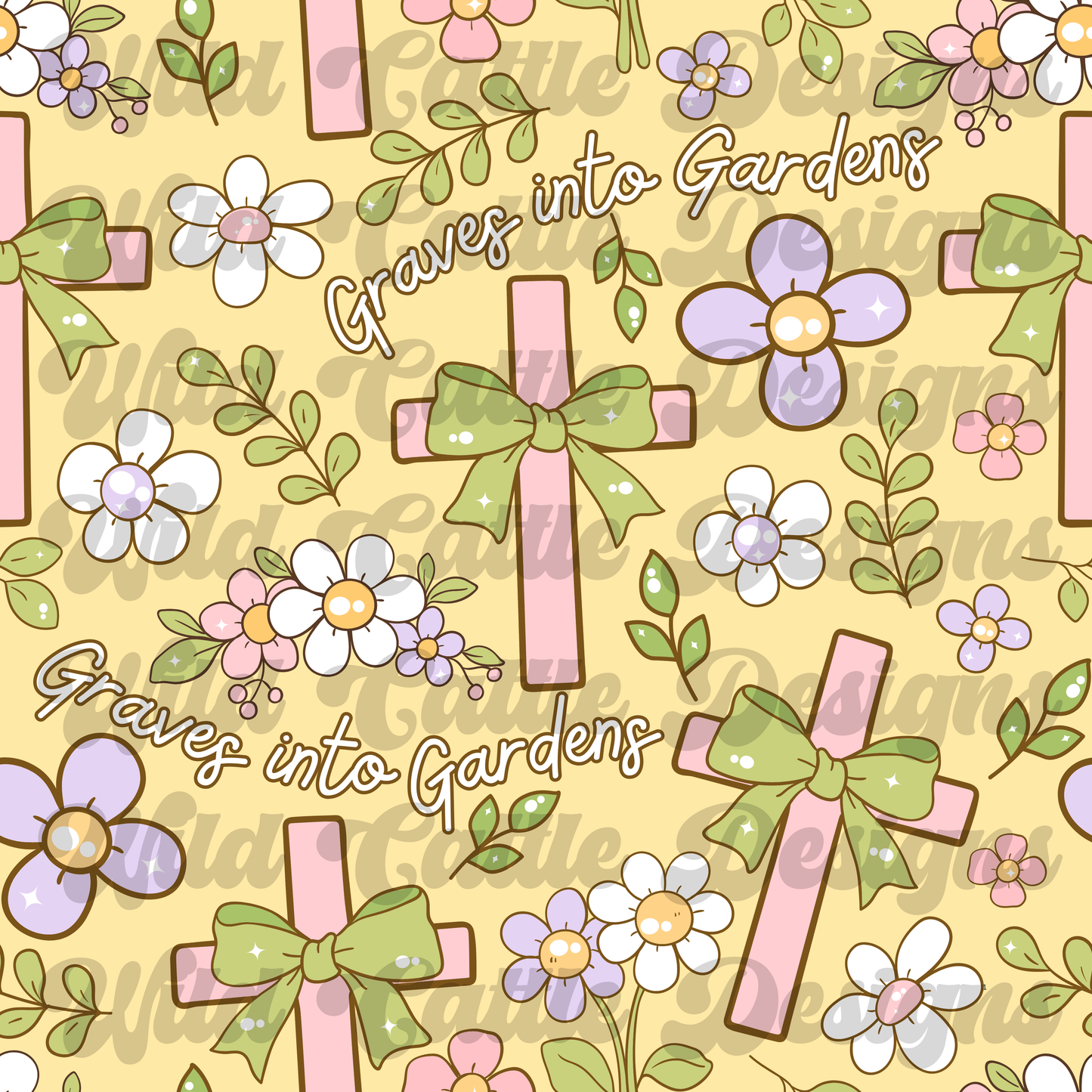 Graves into garden seamless