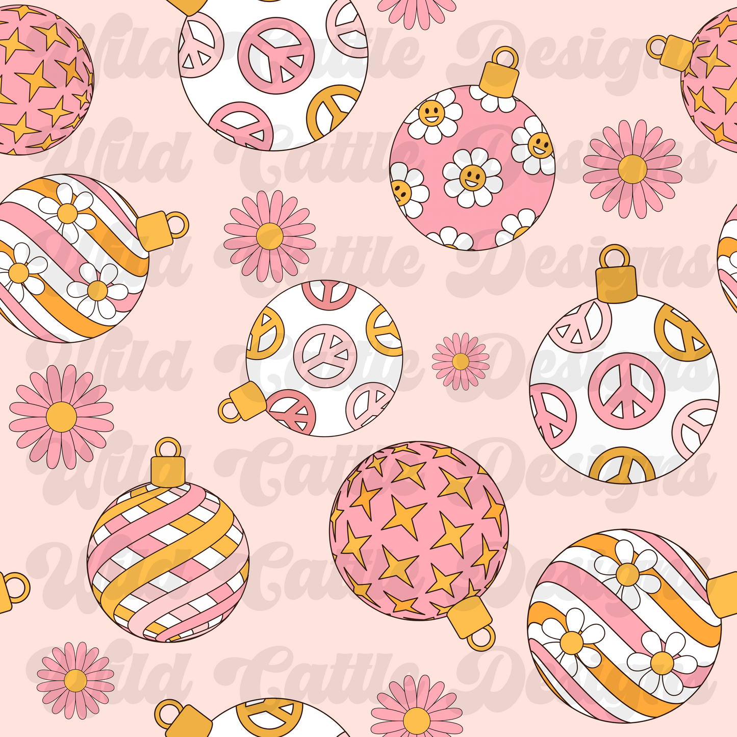 groovy christmas seamless