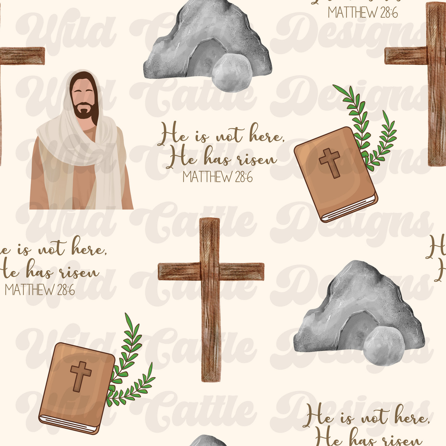 he is risen seamless