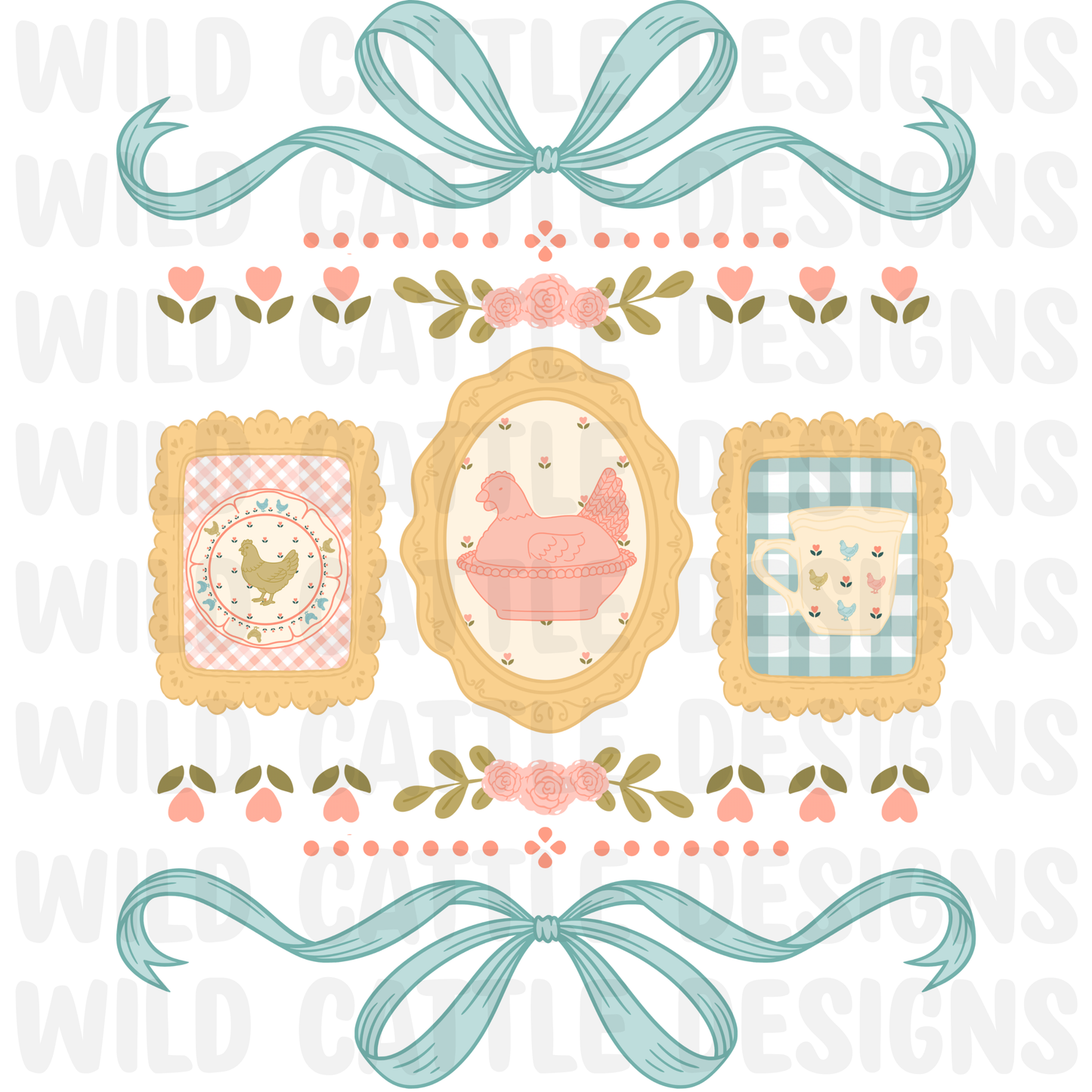 Vintage Chickens png