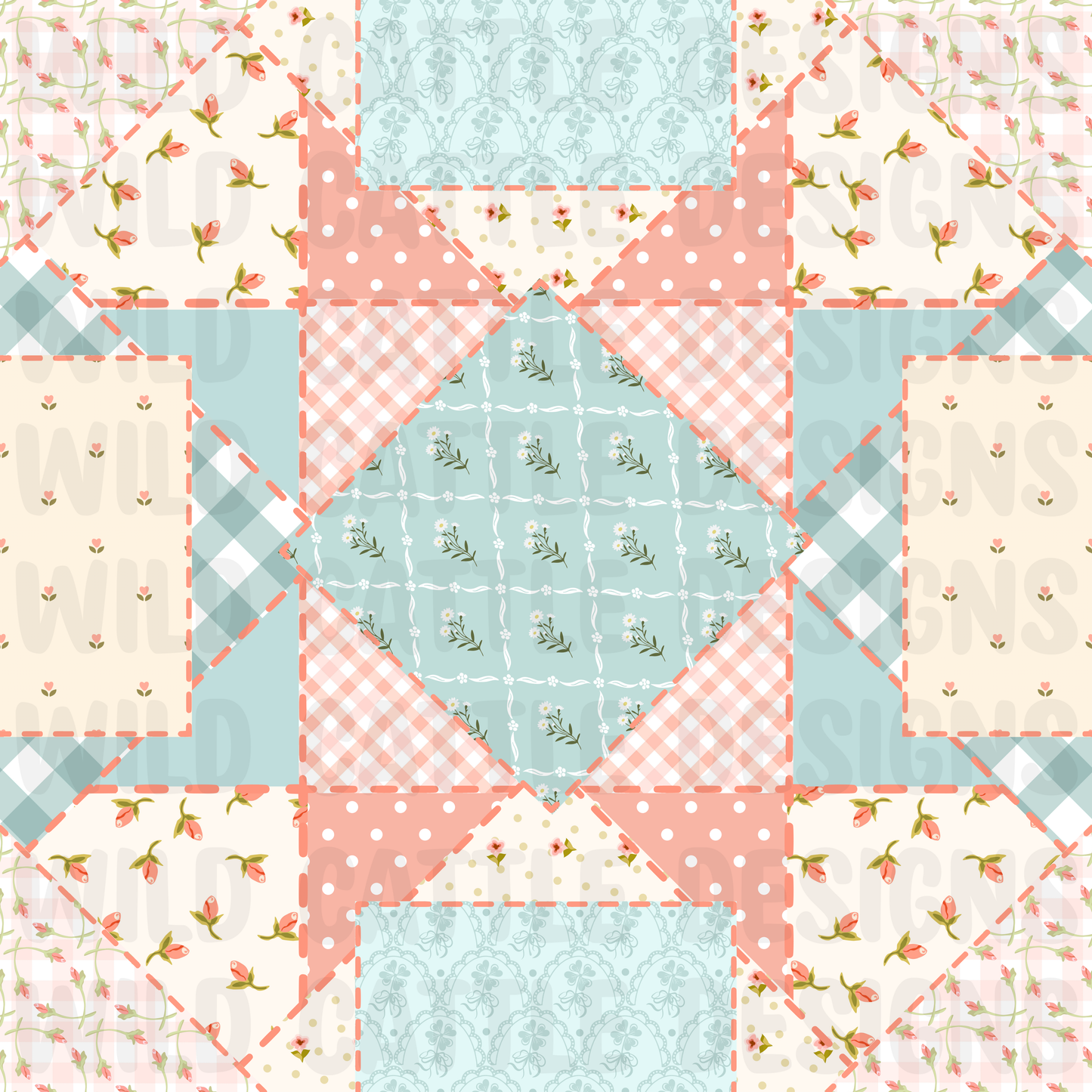 Vintage Floral Patchwork