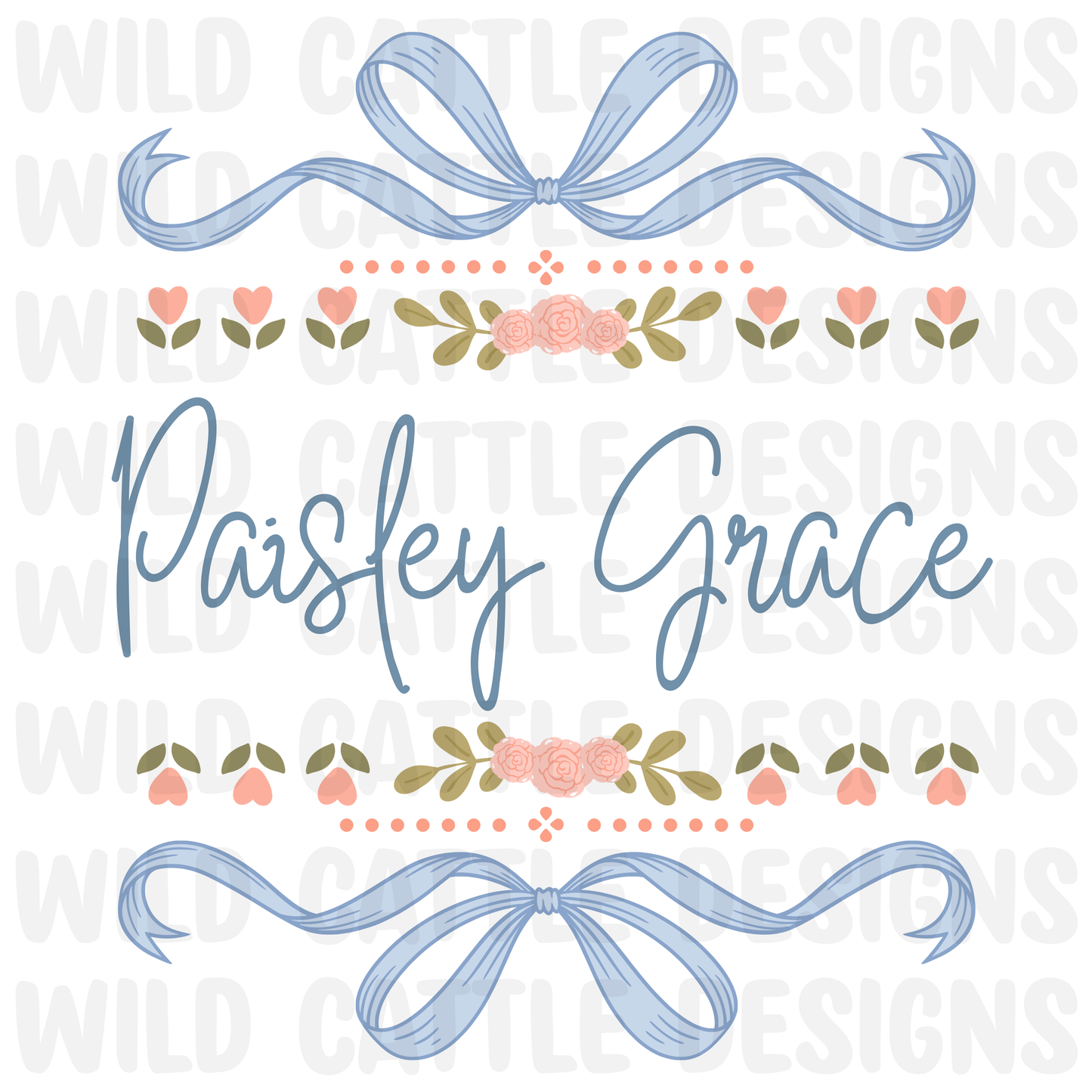 Vintage Floral Customizable template (please read description)
