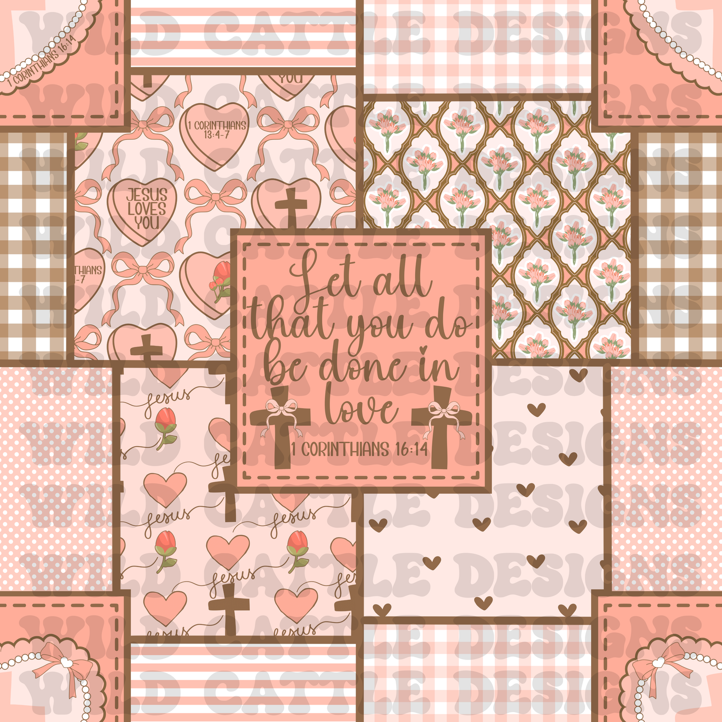 Jesus is my valentine patchwork