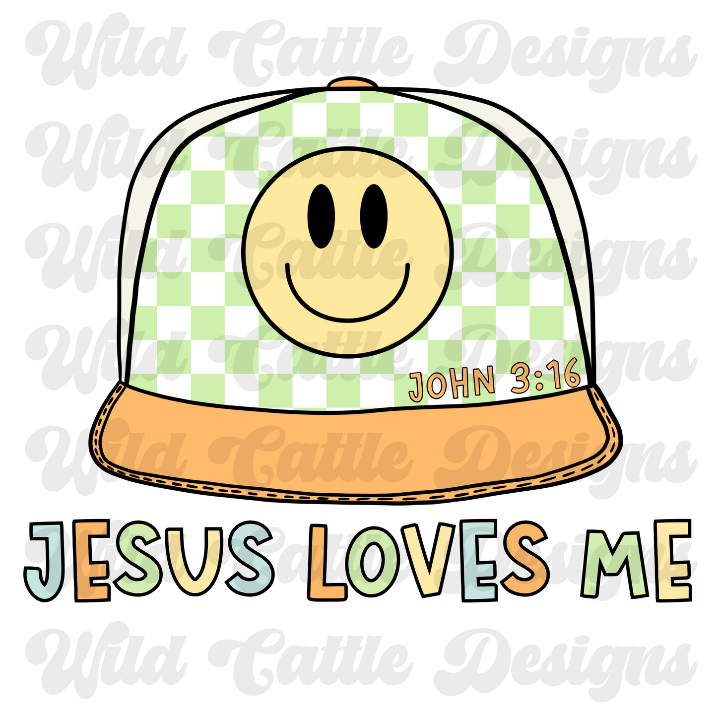 jesus loves me hat png