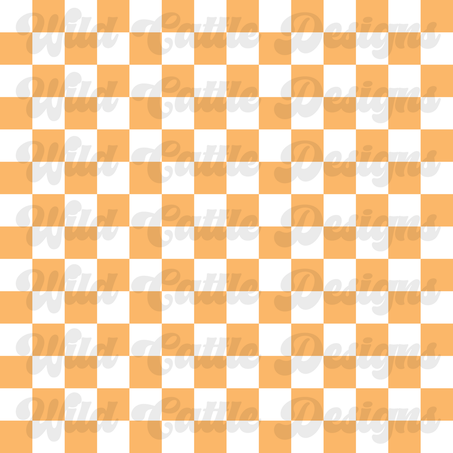 Jesus loves me orange checkered seamless