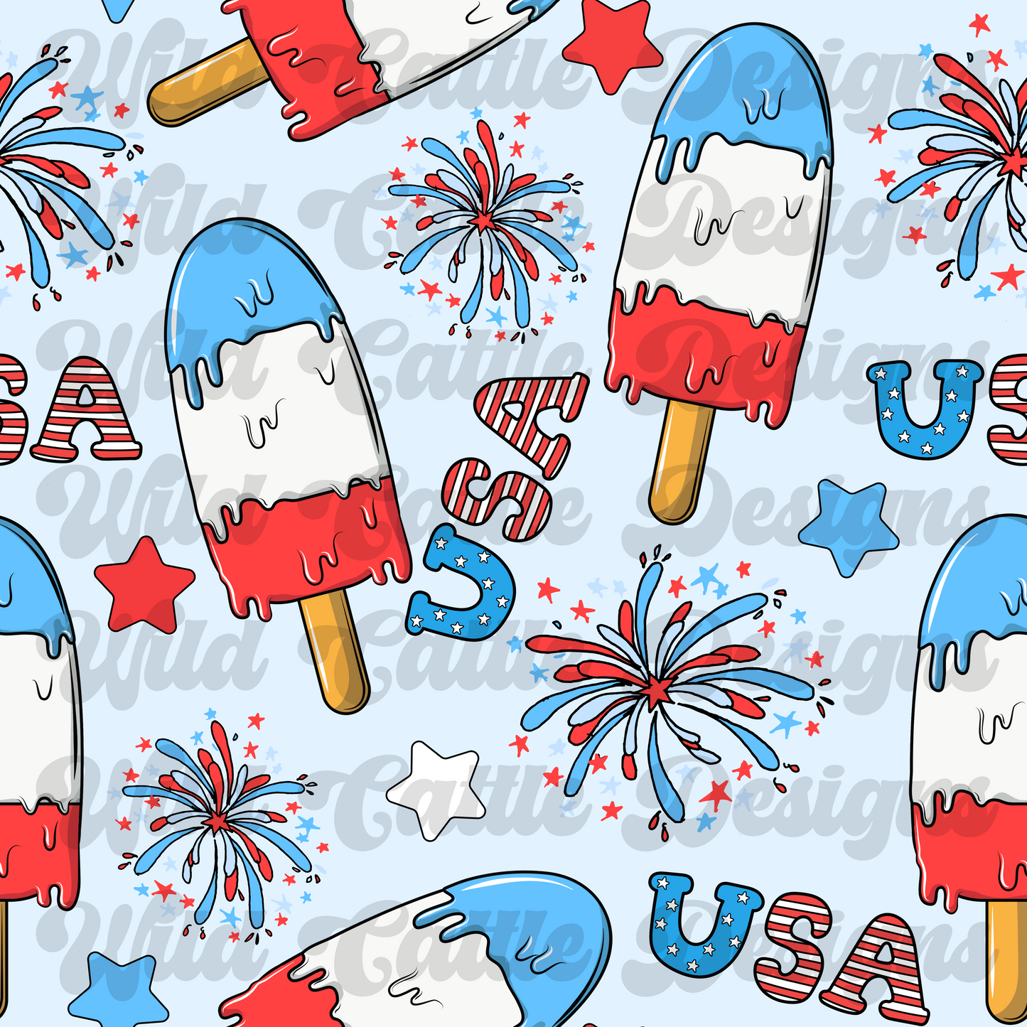 july popsicles seamless