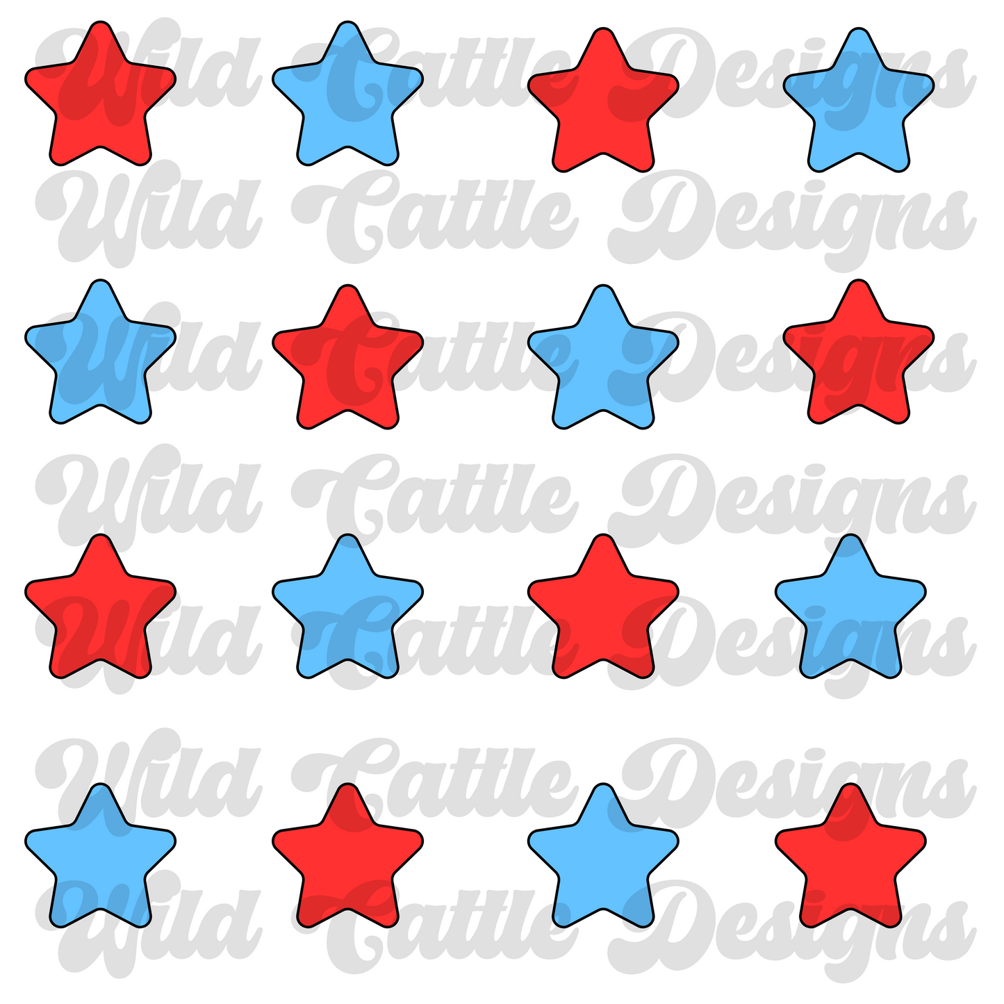 july popsicles star coord seamless