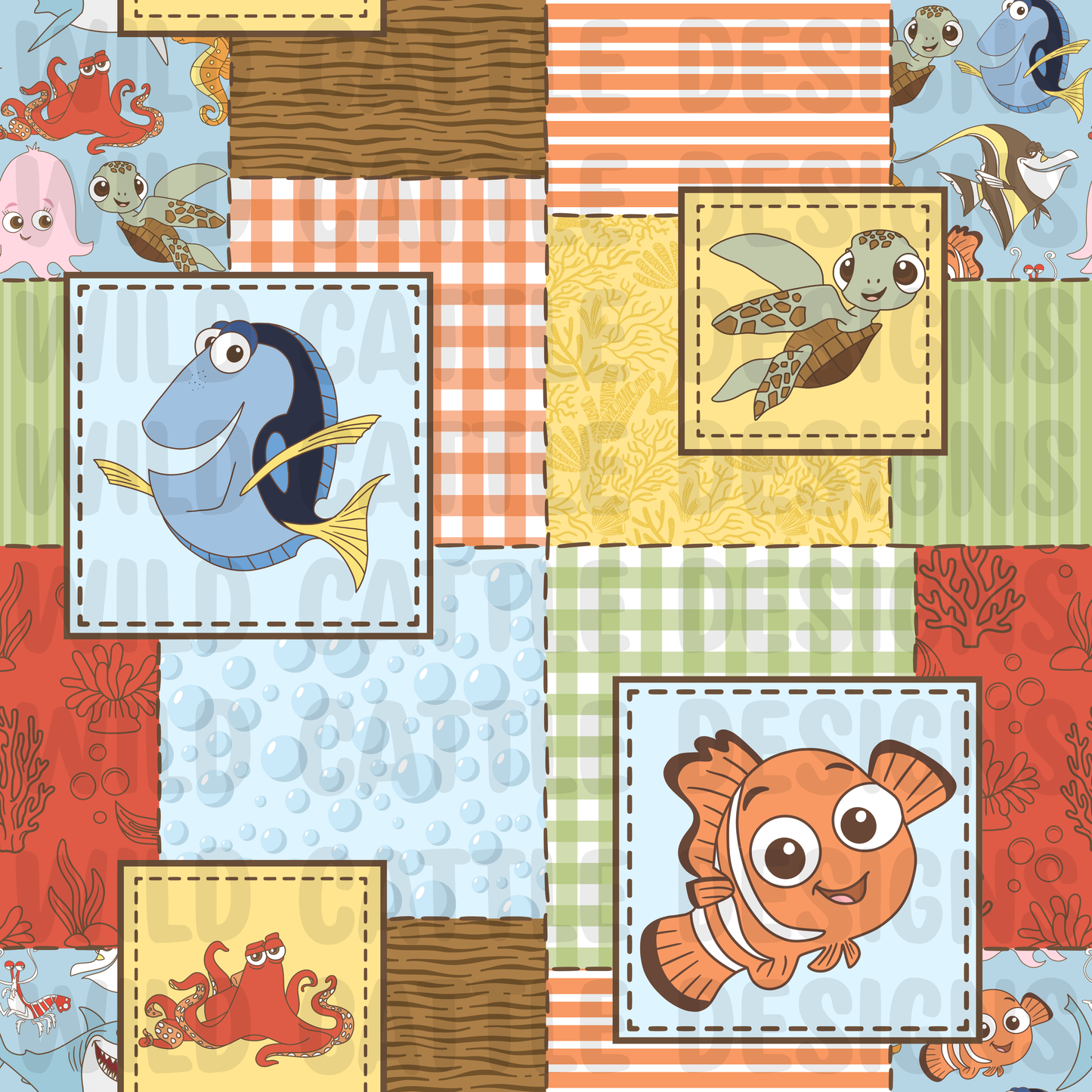 Little fish patchwork
