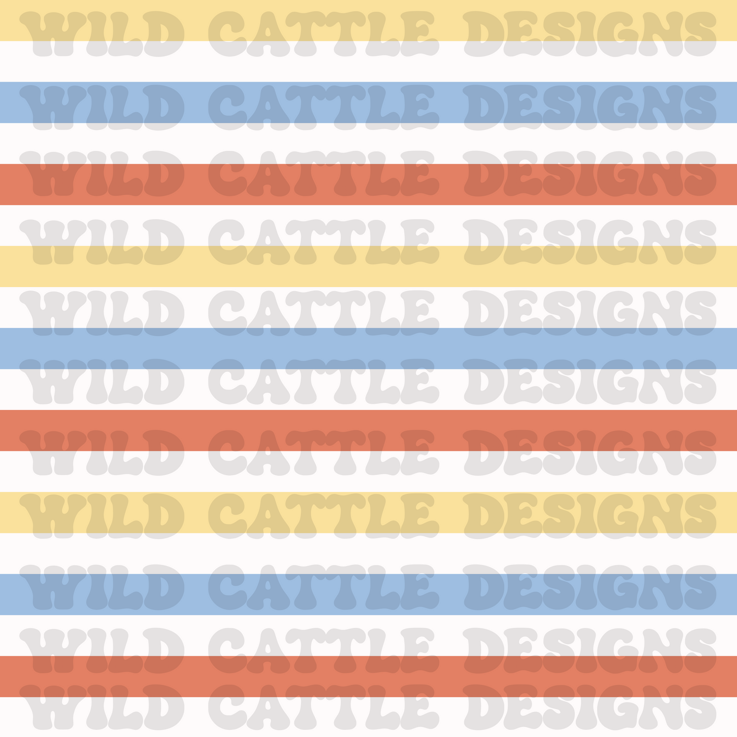 Muted honey bear stripe seamless