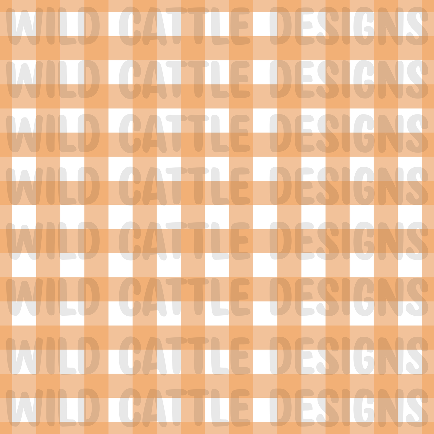 Muted wild reef orange plaid