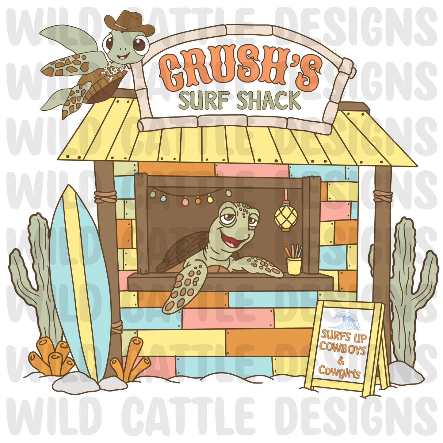 Muted wild reef surf shack png