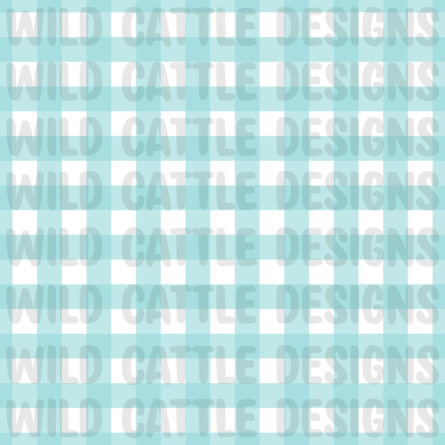 Muted wild west monster blue plaid