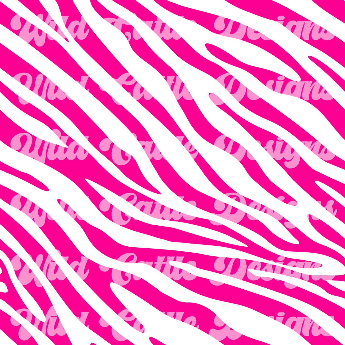 Neon pink zebra seamless