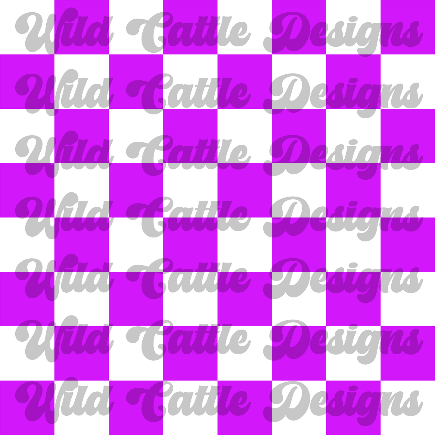 neon purple check seamless