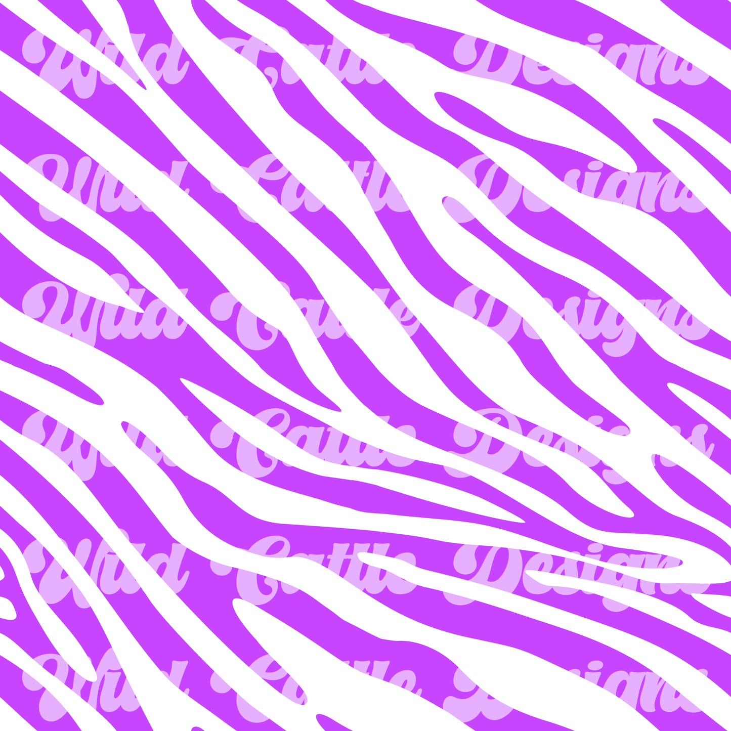 Neon purple zebra seamless