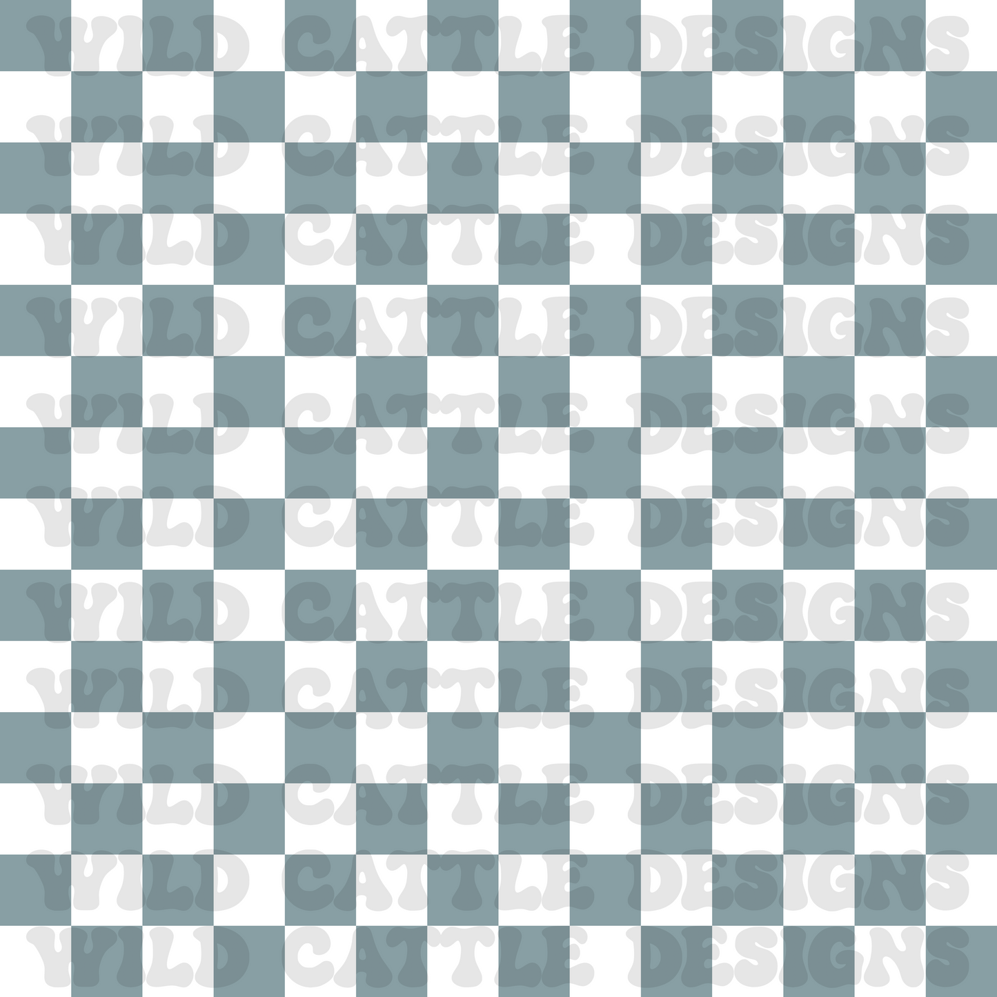 Ocean guy blue muted check seamless