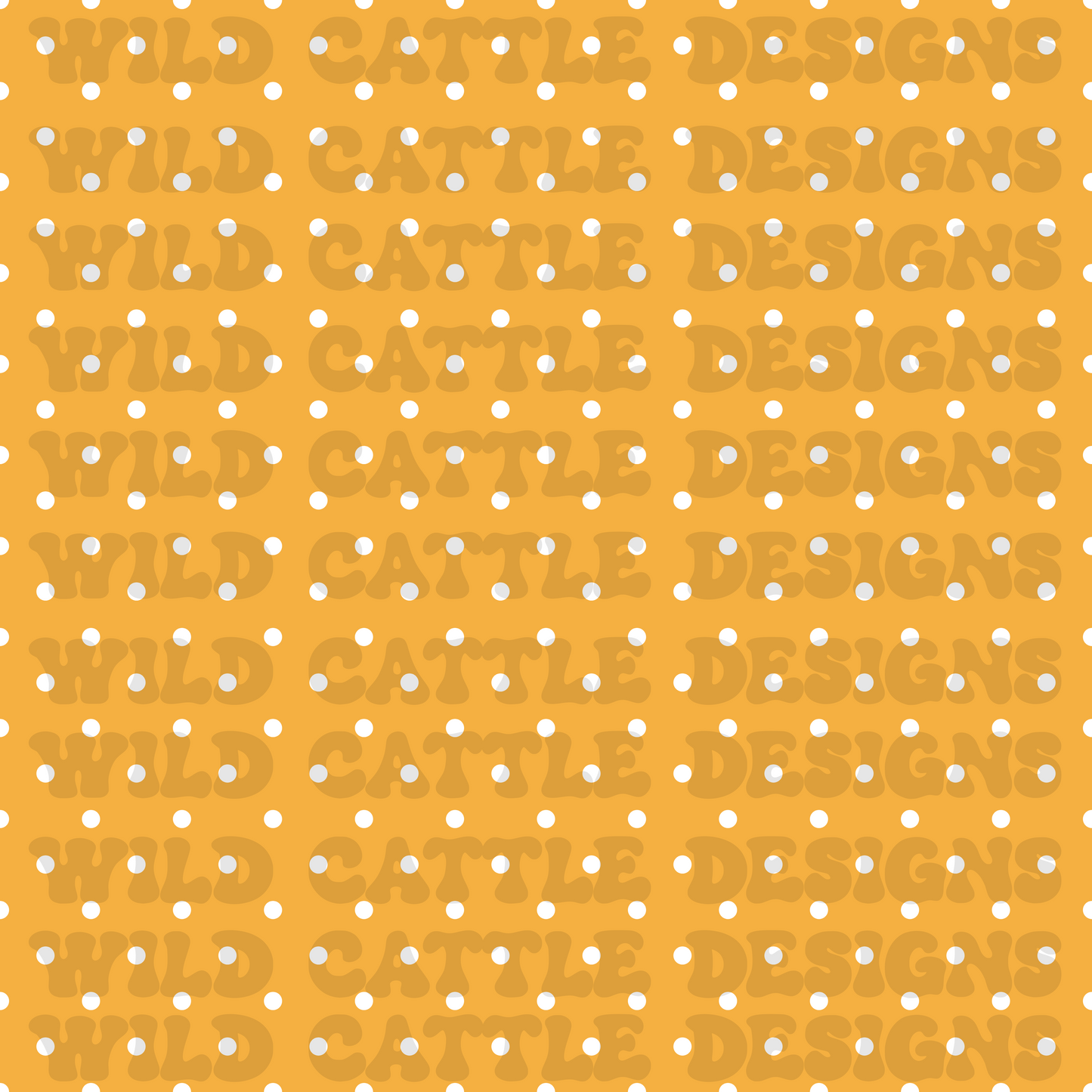 Old as time yellow dots seamless