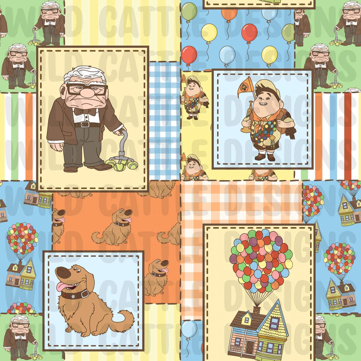 Paradise falls patchwork