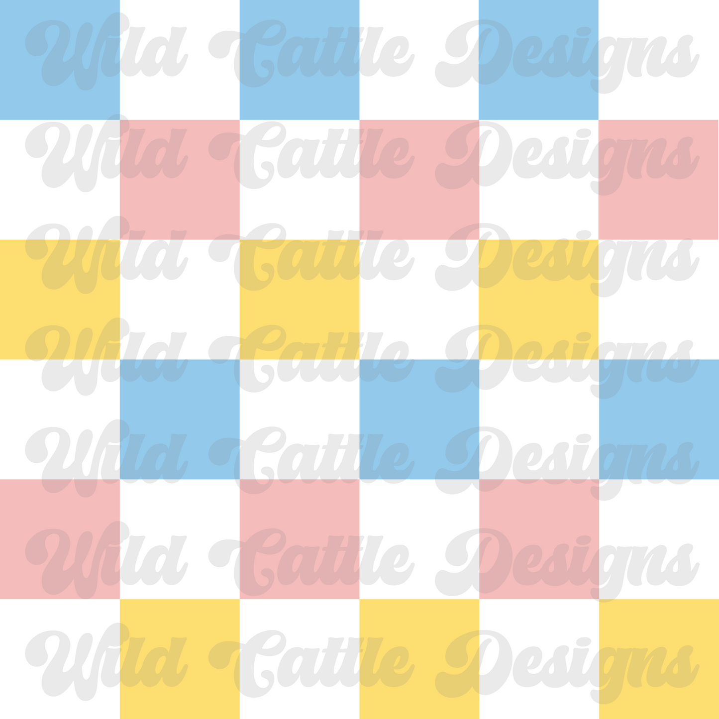 pastel beach check seamless